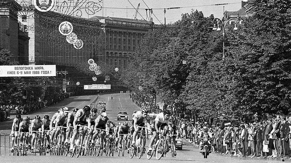 Киев-Чернобыль: велогонка мира в центре города 6-9 мая 1986 года